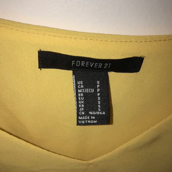 Yellow Flowy Tank Top - Picture 3 of 5